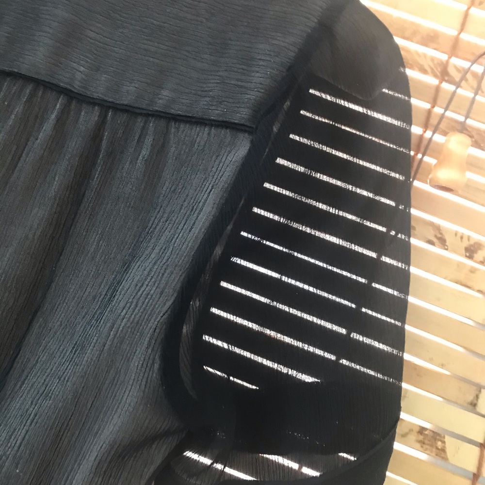 Club Monaco black sheer lined  dress Sz 4 - Picture 7 of 9